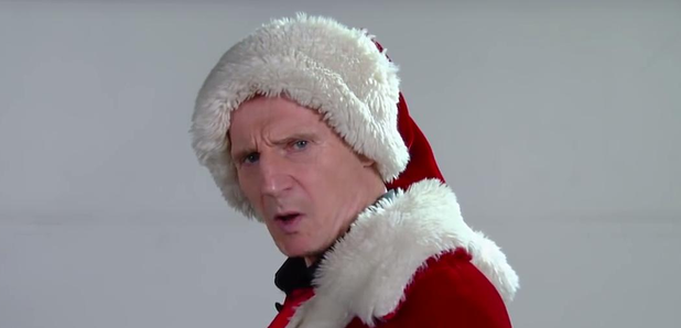 Liam Neeson fake Santa